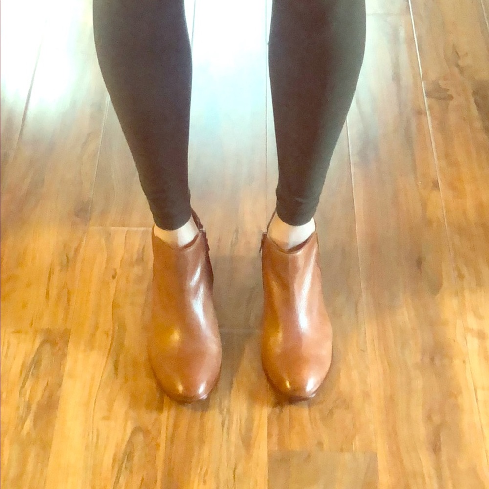 Sam Edelman Petty Booties in Saddle Leather